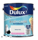 DULUX EASYCARE BATHROOM SOFT SHEEN WHITE MIST 2.5L
